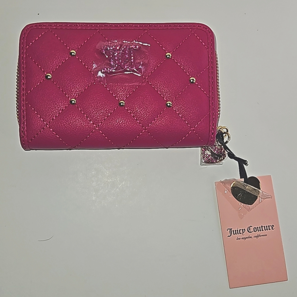 Juicy Couture Holding the Line Hot Pink Wallet